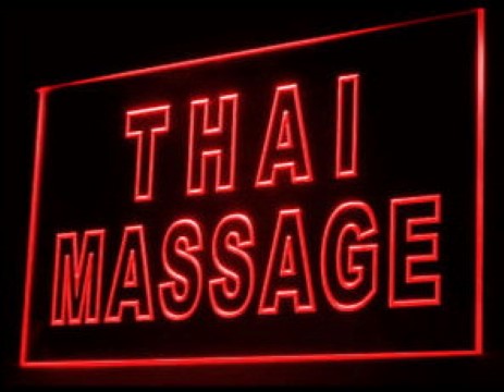 Thai Massage Shop LED Neon Sign